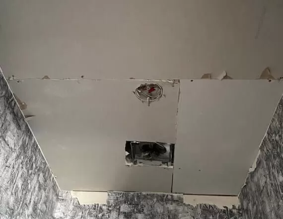 Bathroom ceiling repair